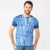Men's Sonoma Goods For Life® Tie-Dyed Crewneck Tee -Sonoma Style Hub 6229331 Blue Tie Dye