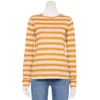 Women's Sonoma Goods For Life® Everyday Crewneck Long Sleeve Tee 2 Women's Sonoma Goods For Life® Everyday Crewneck Long Sleeve Tee -Sonoma Style Hub 6264716 Gold Stripe